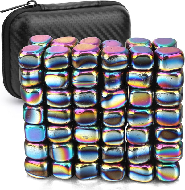 LNCOJOLM 500g Magnetic Stones Rock Fidget Toys for Adults, Magnetic Game, Smooth Ferrite