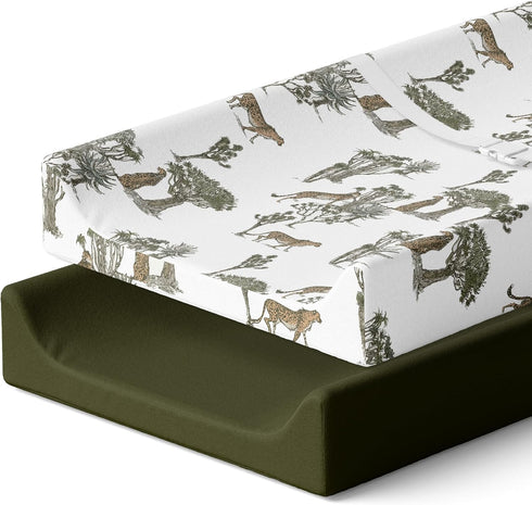 Pobi Baby - 2 Pack Premium Quality Changing Pad Cover - Ultra-Soft