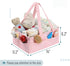Mr. Pen- Baby Diaper Caddy Organizer, Pink with Star Pattern, Portable Car Caddy for Changing Table and Nursery