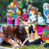 Number Building Blocks Decor for Pinata Birthday Party Supplies, Number 6 Fiesta Carnival Games with Stick & Blindfold