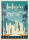 MyPuzzle Los Angeles Skyline, Vintage Poster - Premium 1000 Piece Jigsaw Puzzle for Adults