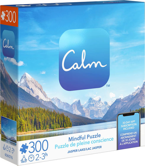 300 Piece Calm Jigsaw Puzzle for Relaxation - Stress Relief and Mood Elevation for Adults and Kids Ages 8+