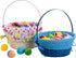 3 Packing, Decorations(10" 12") JOYIN Pcs Easter Bamboo Baskets with Polka Dots Lining and Handle, Woven Easter Eggs