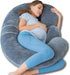 QUEEN ROSE Pregnancy Pillows - E Shaped Pregnancy Pillows for Sleeping, Detachable