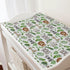 Baby Safari Animals Changing Pad Covers with Tropical Leaves, Soft Breathable Stretch for Diaper Change Table 32''x16''