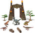 Dinosaur Toys for Kids 3-7, Realistic Jurassic Figures with Park Gate, Educational Play Set for Boys & Girls