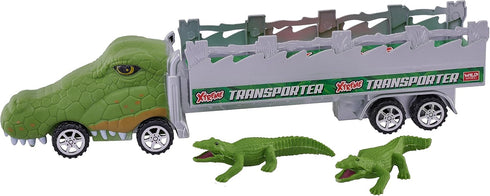 Wild Republic Transporters Crocodile Truck - Kids Gifts, Crocodile Toy, Xtreme Transport