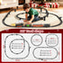 Novaluki Set 2-Layer 4-8, 3 4 5 6 7 8 Christmas Train for Kids, Train Track Toys with Smoke, Light and Sound, DIY