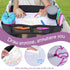 W2, Babenest Stroller Snack Tray for Wonderfold Wagon Foldable Thickened Snack Tray with Cup Holder, Storage Mesh Bag
