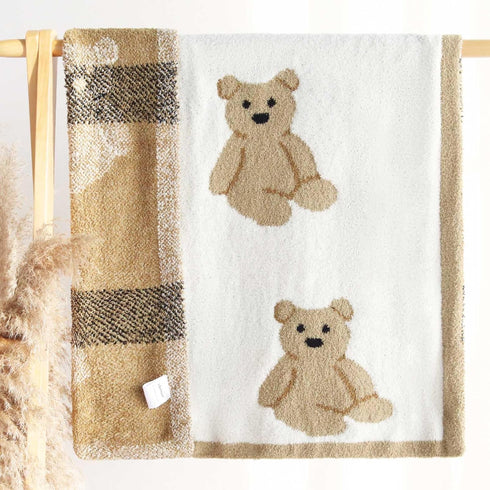 Cozy 31x40 Inches, LifeTree Plush Baby Blanket - Soft Fuzzy Swaddle & Receiving Blanket for Toddler Nursery, Crib