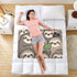siphylline 52" 34" Cute Cartoon Sloth Brown Extra Large Resuable Baby Bed Pad Highly Absorbent Diaper Changing Pad