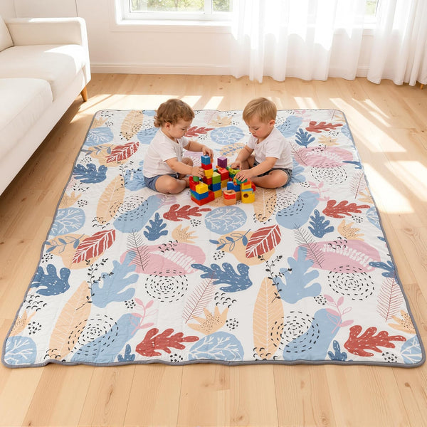 71"59" Baby Play Mat, Premium Thicker Foam Floor Mat, Bohemian Non-Slip for