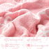 30 40 Inch SmoothNovelty Pink Bow Baby Blanket Coquette Receiving Blankets for Girls Cute Lightweight Throw for Nursery