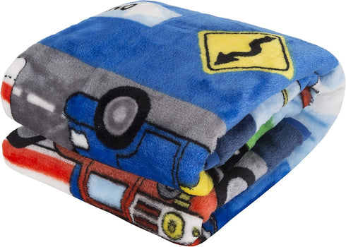 30" 40" EVERYDAY KIDS Toddler Throw Blanket - by - Fire and Police Rescue - Super Soft, Plush, Warm and Comfortable