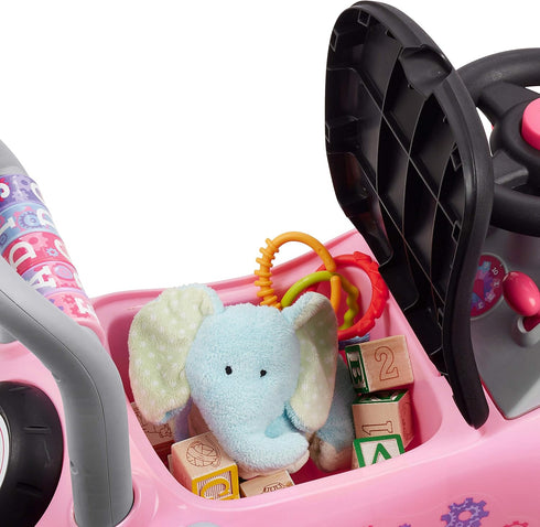 Radio Flyer Creativity Car, Sit to Stand Toddler Ride On Toy, Ages 1-3, Pink Kids Ride On Toy