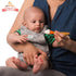 Babynow Bamboo Baby Spoons Pack of 2, Self-Feeding Supplies for 6+ Months Babies & Toddlers in Soft Tip Designs BURGUNDY