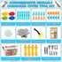 196 5 6 7 8 PCS Cardboard Cutter for Kids, Reusable Safe Cardboard Tools for Kids with Box, Gloves, Screws, Connectors