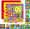 Button Art Toys for Toddlers, Color Matching Mosaic Pegboard for Age 3-5,Early