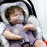 TANOFAR Infant Car Seat Head Support, Soft Baby Carseat Head & Body Support, Grey Elephant Baby Car Seat Insert Cushion