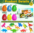 24 Pcs Large Hatching Dinosaur Eggs Easter Party Favors, Easter Egg Filled Toys for Kids Toddlers Grow in Water Dinos