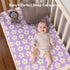 IOCCLH 2 Pack 28x52x8in(Daisy Baby Crib Sheets for Boys and Girls Fit for Standard Crib Toddler Mattress Breathable