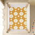 JUNZAN 52x28 Geometry Florals Baby Crib Sheets Cotton Fitted Crib Sheets for Boys Girls Standard Toldder Bed Mattress