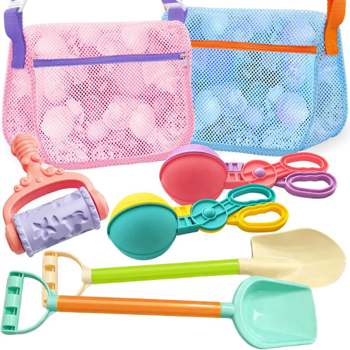 UMUACCAN 2pcs Snowball Maker for Kids and Detachable Beach Shovels, Rolling Sand Mold,2pcs