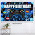 Video Game Birthday Party Decorations Set, Includes Backdrop, Table Covers, Balloons, and Foil Gamer Balloons