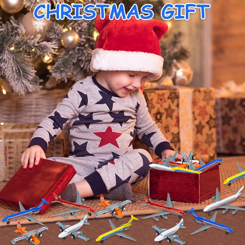 YongnKids 18 Pack Diecast Airplane Toys Set for Toddlers, Aircraft Plane Toy for Boys Girls 3-7 Years Old