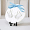 Nuby Baby Keepsake Ornament Hand & Footprint Clay Casting Kit with Easel, Blue & Pink Ribbons