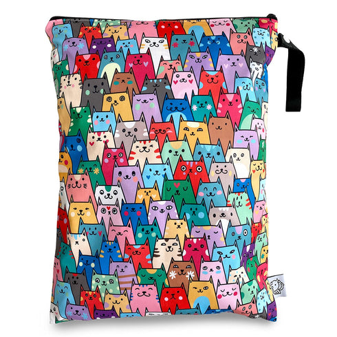 FLOCK THREE Washable and Reusable Wet Dry Bag Diaper Bag Water Resistant