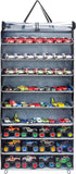 KISLANE Dustproof Hanging Display Case for Toy Cars, Matchbox Cars, Monster Trucks, Rectangular-Black