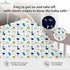 Pack 2, 52x28x8 Inches Rajlinen Crib Fitted Sheet of Microfiber Baby Sheets for Standard Crib and Toddler Mattress