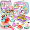 Minnot Unicorn Tea Party Set for Little Girls, Age 3 4 5 6