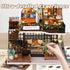 Flever DIY Miniature Dollhouse Kit - Creative Forest Teashop Room with Furniture