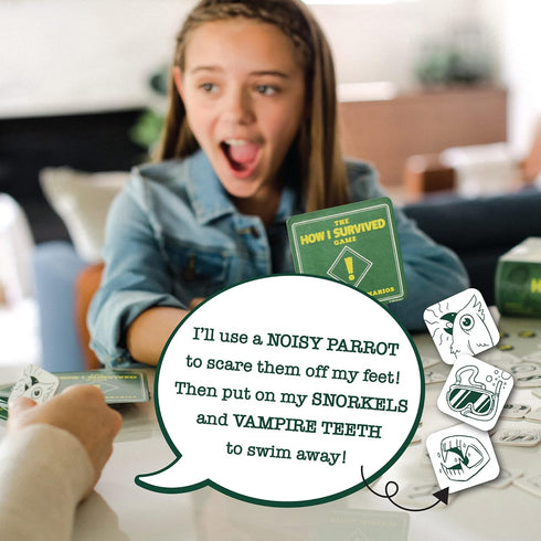 8+ MindWare The How I Survived Card Game Hilarious for Kids & Adults Laugh til You Cry, Super Funny Kid-Humor Gift