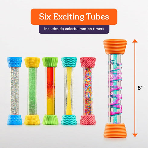 1) Special Supplies Liquid Motion Bubbler Toy Cool Tubes Colorful Hourglass Timer with Droplet Movement, Bedroom