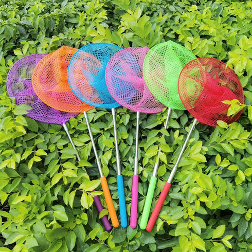 Insect Catching Nets with Telescopic Stainless Steel Pole, Butterfly Nets for Nature Exploration Toys for Kids.