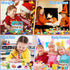 50 Pack Animal Erasers for Kids, Bulk Pull Apart 3D Puzzle Erasers, Classroom Rewards and Party Favors