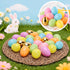 MGparty 100 2.3" 10 PCS Easter Eggs Bulk, Plastic Fillable Easter Eggs in Pastel Colors with Golden Eggs, Empty Eggs