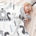 Qilmy Viking Ships Baby Blanket for Boys Girls, Soft Cotton Cozy Warm Nursery Receiving Swaddle Blanket, 30 x 40 Inch
