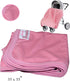 Pink Baby Receiving Blanket for Girls, Soft Blanket, All Jersey Knit Cotton, 35 x 35 inches