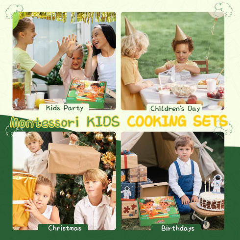 Set Set Set Montessori Kitchen Tools for Toddlers,Kids Knife for Real Cooking,Toddlers Knife with Storage Box Kids Safe