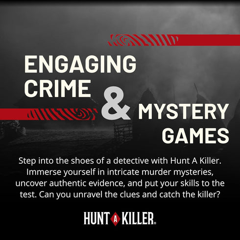 Summer 14+ Hunt A Killer: Camp Calamity - Solve a Murder at a Camp, Interactive Unsolved Mysteries Game, Mystery Box