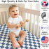 Sweet Jojo Designs Fitted Baby Crib Sheets (Blue and White Gingham Checkered) for Boys, Infant Nursery, Toddler Room