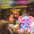 11'' Hopearl Colorful LED Musical Stuffed Elephant Light up Singing Plush Elephish Adjustable Volume Lullaby Animated