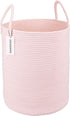 XUANGUO Cotton Rope Laundry Basket Hamper for Girls Kids Baby Nursery Hamper