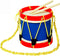 MUSICUBE Kids 8 Inch Drum Set with Adjustable Strap and 2 Wooden