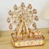 3D Wooden Puzzle for Adults, DIY Ferris Wheel Model Kit with Music Box for Creative Assembly