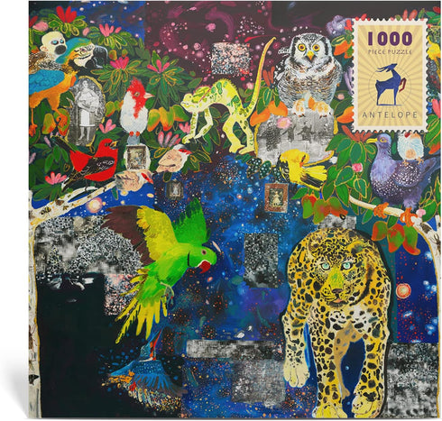Antelope - 1000 Piece Jigsaw Puzzle for Adults, Jungle Singers by Enzhao Liu, 16.50" x 33.15", Matte Finish